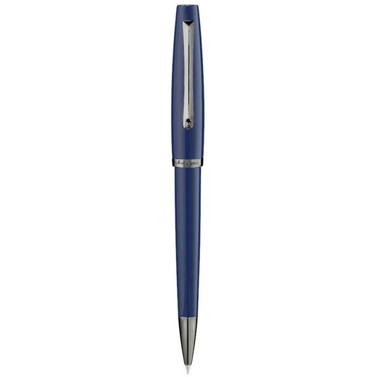 PENNE MONTEGRAPPA MOD. ISMANBIB_9 sleek blue pen with silver details.