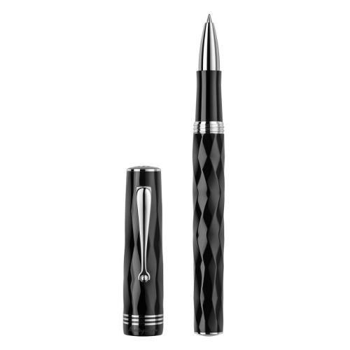 PENNE MONTEGRAPPA MOD. ISRBTRIC black textured pen with cap