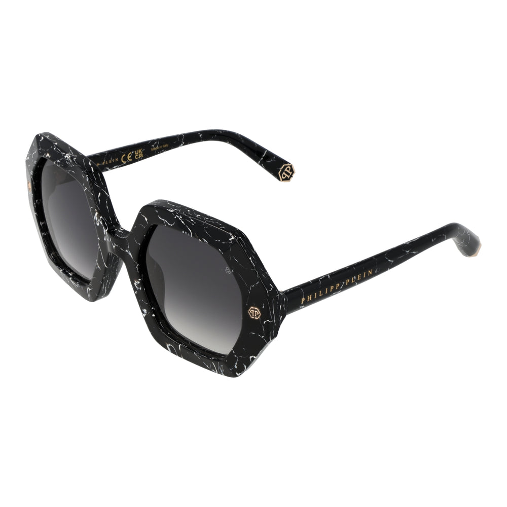 Stylish PHILIPP PLEIN MOD. SPP039M 530869 sunglasses for ladies with a unique black design.