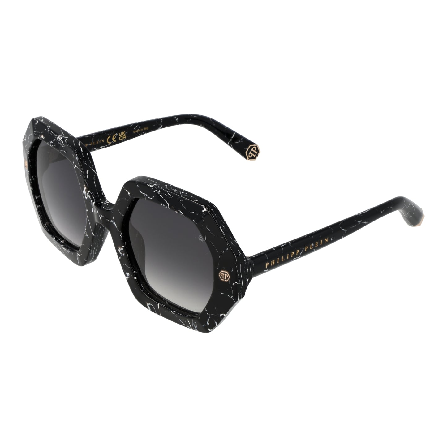 Stylish PHILIPP PLEIN MOD. SPP039M 530869 sunglasses for ladies with a unique black design.