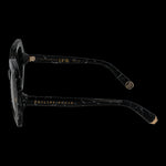 PHILIPP PLEIN MOD. SPP039M 530869 luxury lady's eyewear in black with gold accents.