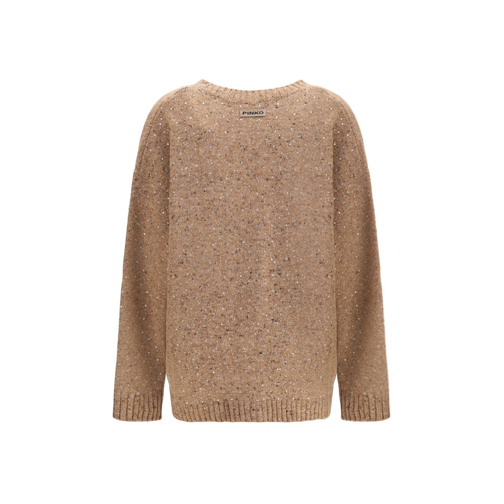 PINKO Beige Wool Cardigan
