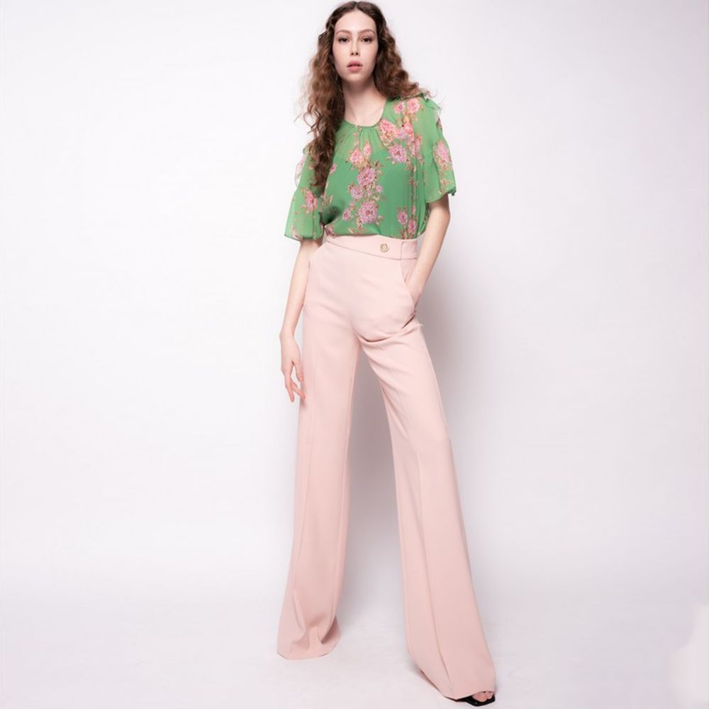 PINKO Pink Polyester Women's Trouser