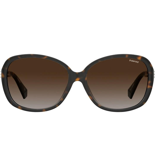 POLAROID MOD. PLD 4098_S sunglasses for ladies, made from polycarbonate, showcasing stylish design with brown lenses.