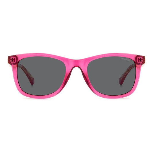 POLAROID MOD. PLD 8060_S unisex sunglasses made from polycarbonate in vibrant pink, front view