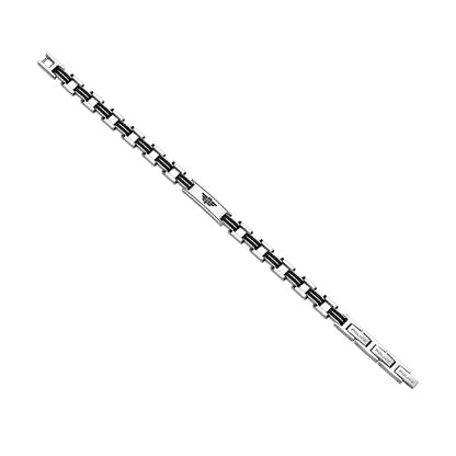Alt Tag: Silver bracelet - POLICE JEWELS JEWELRY Mod. PEAGB0008701 design