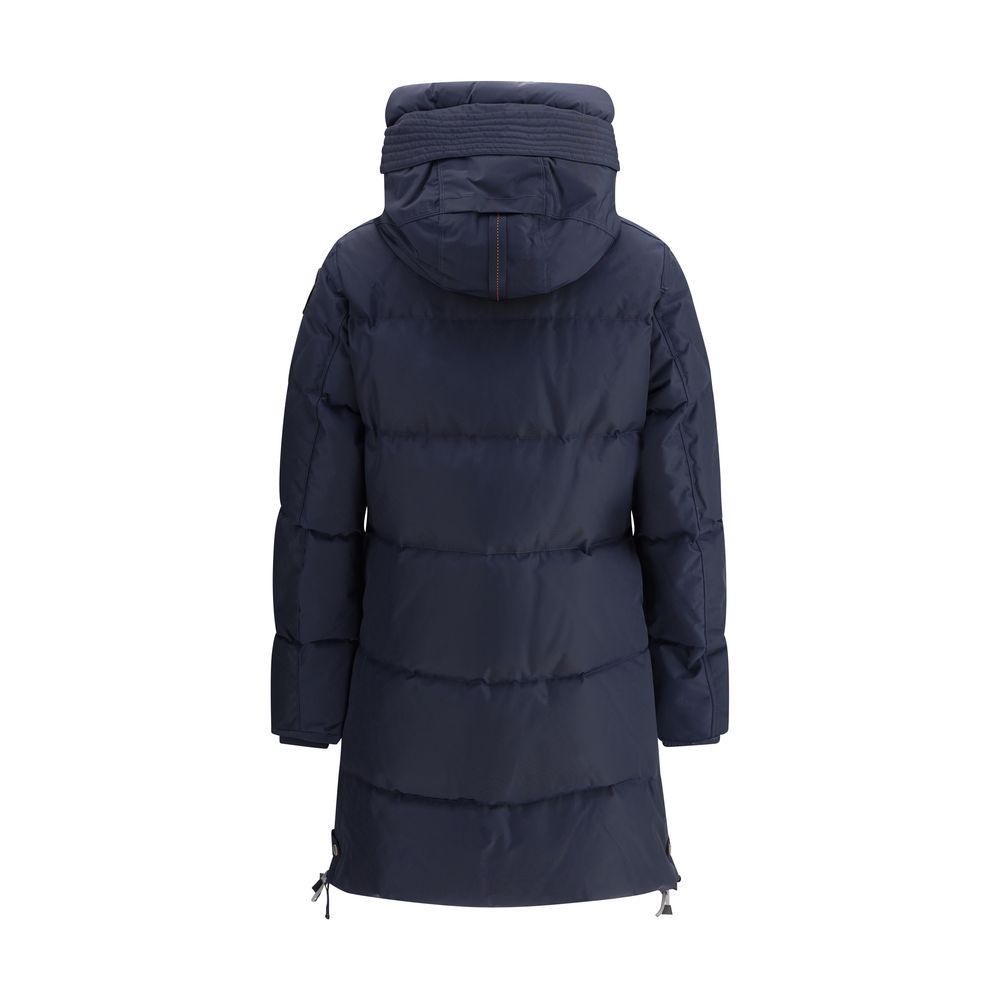 Parajumpers Blue Nylon Full-Length Jacket