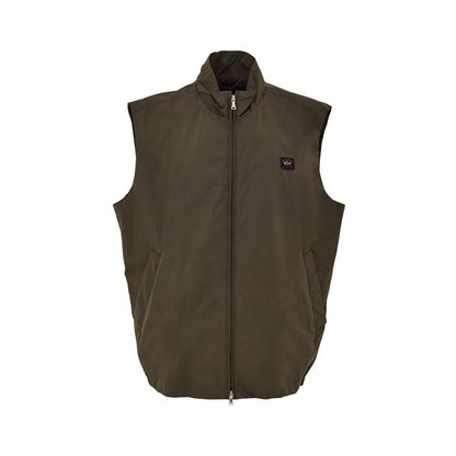 Paul & Shark Green Polyester Sleveless Jacket