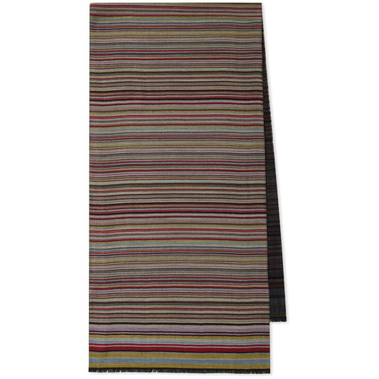 Paul Smith Signature Stripe wool and silk scarf Scarves Hats & Gloves