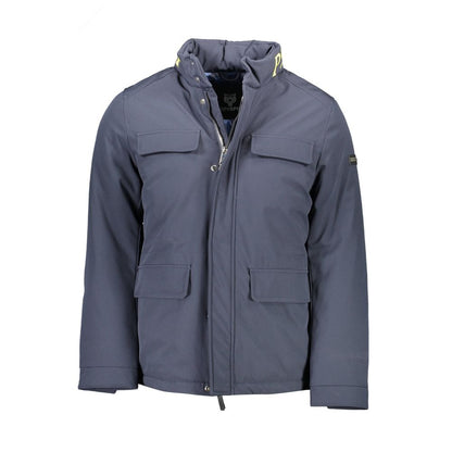 Plein Sport Blue Polyester Men's Jacket