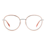 Polaroid Orange Metal Frames - Round glasses for women, style PLDD438G9F6, metal construction, 52/19/145mm dimensions.