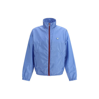 Prada Blue Recycled Polyamide Shell Jacket