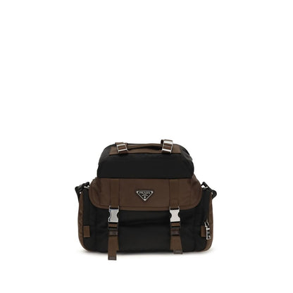 Prada Brown Recycled Polyamide Shoulder Bag 1728,72470364320,Bags,Brown,New with tags,Prada,Shoulder Bags - Bags,Women