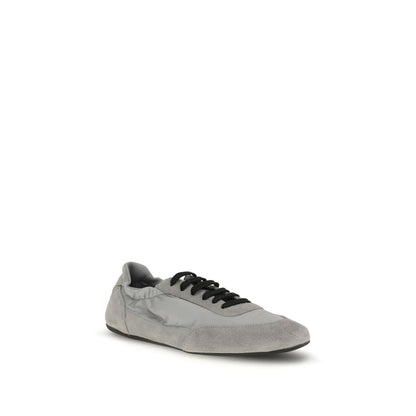 Prada Gray Rubber Athletic Sneakers