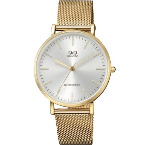 Q&Q FASHION Mod. QA20J001Y unisex wristwatch with quartz movement, metal case and strap, 39mm, water resistant 5 ATM, mineral dial