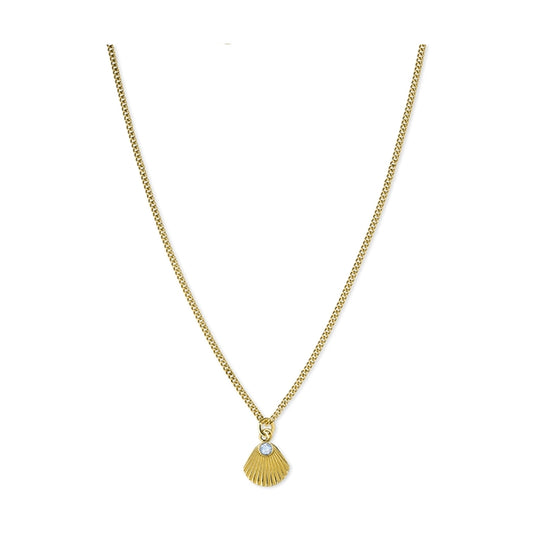 ROSEFIELD JEWELS JEWELRY Mod. JPNSCG-J268, elegant gold necklace with shell pendant and delicate chain