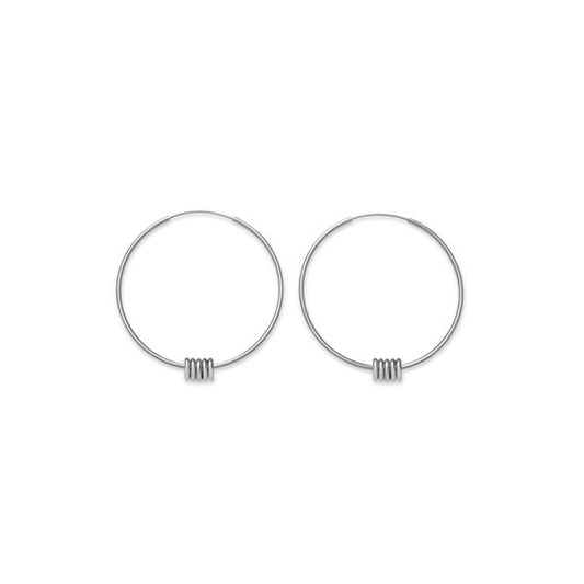 ROSEFIELD JEWELS JEWELRY Mod. JSHLS-J068 silver hoop earrings
