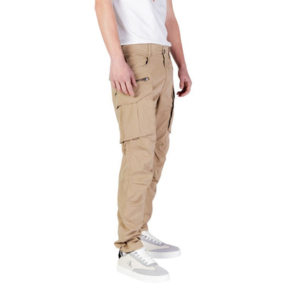 Replay Beige Cotton Relaxed Fit Jeans