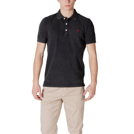 Replay Black Cotton Polo Shirt