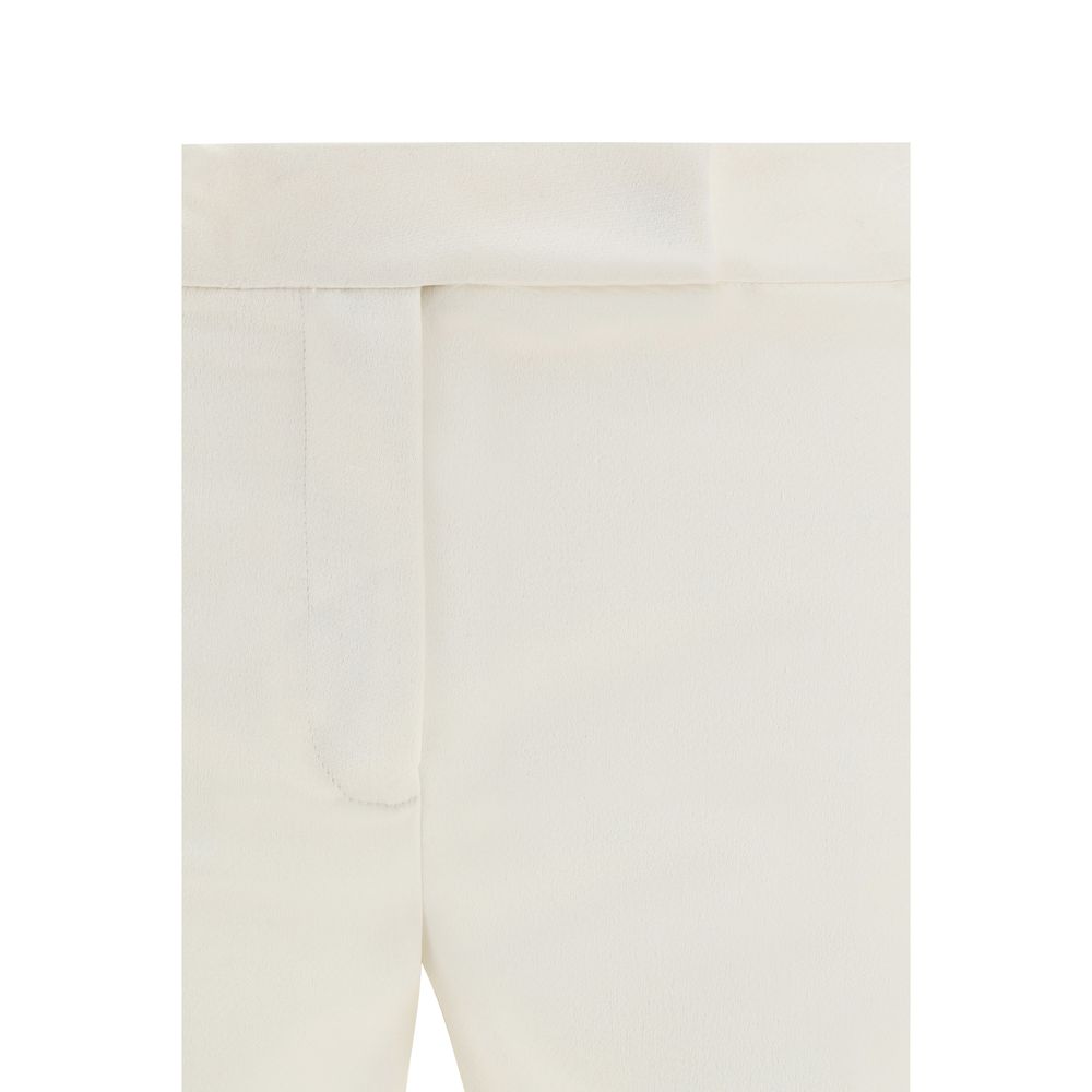 SA SU PHI Angela Pants in wool, monochrome, front closure, side slit pockets, palazzo style, AW23, Italy made