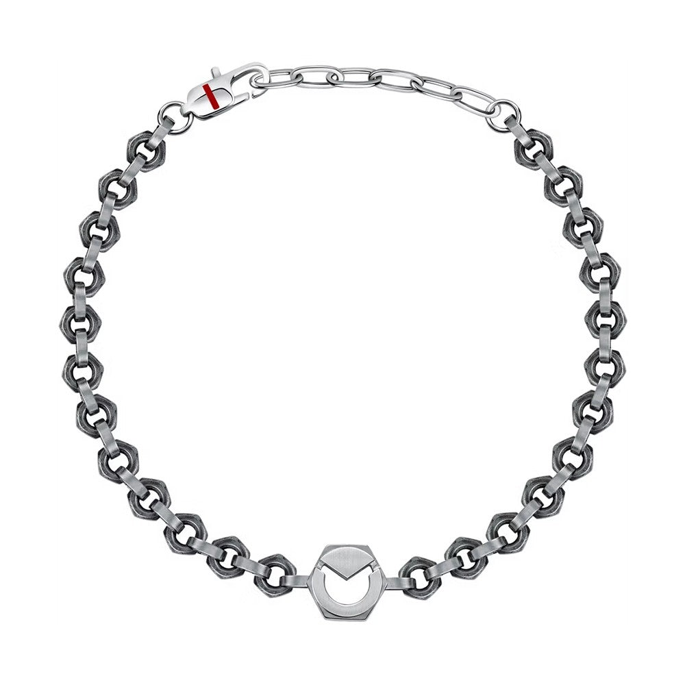 SECTOR MOD. SAFT63 silver bracelet for gent, stylish chain design