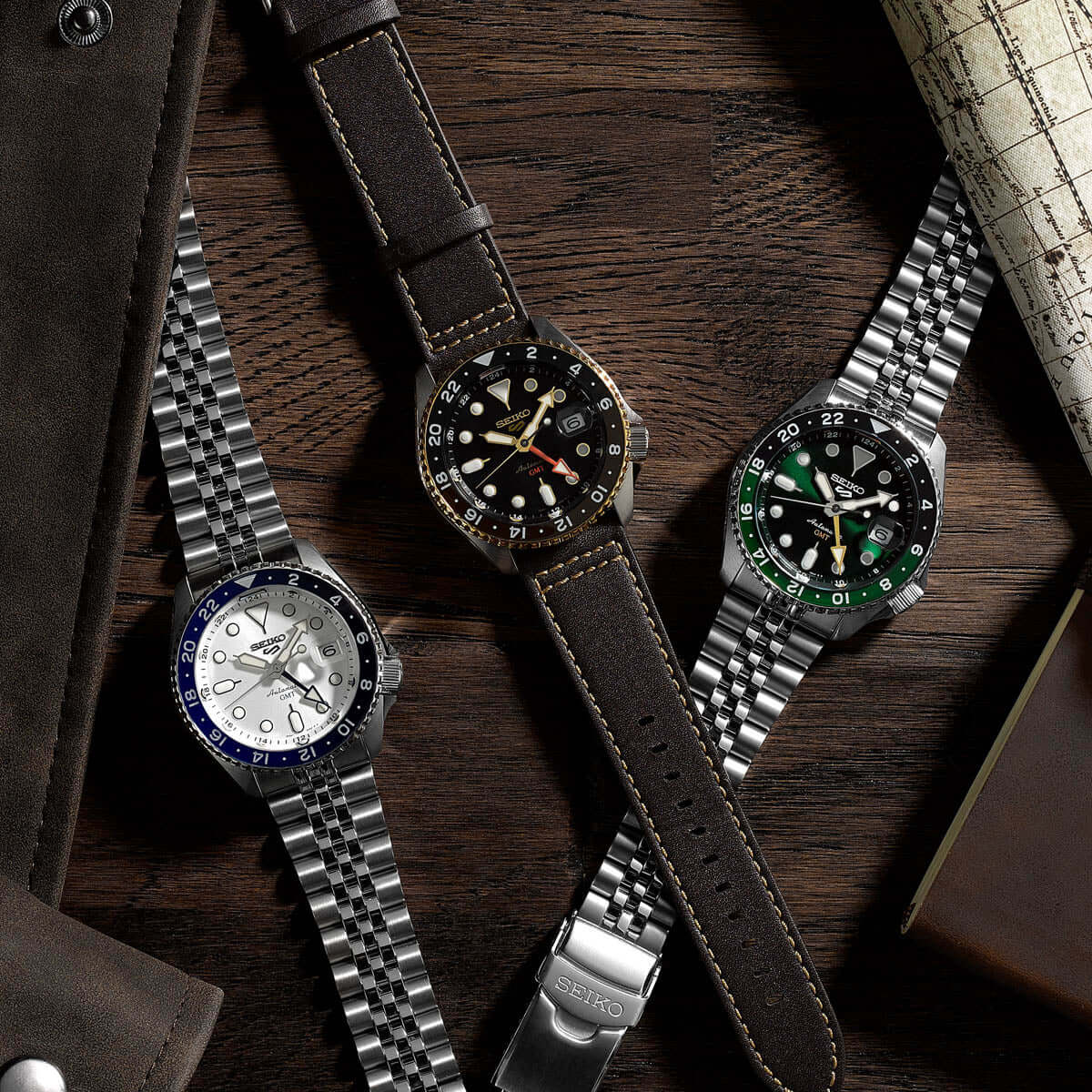 SEIKO 5 Mod. SPORTS AUTOMATIC GMT - FOREST GREEN