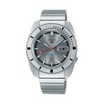 SEIKO 5 Mod. SPORTS Automatic silver watch with date display and stainless steel bracelet