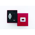 SEIKO 5 Mod. SPORTS Automatic watch in box with extra band, showcasing elegant design and packaging.