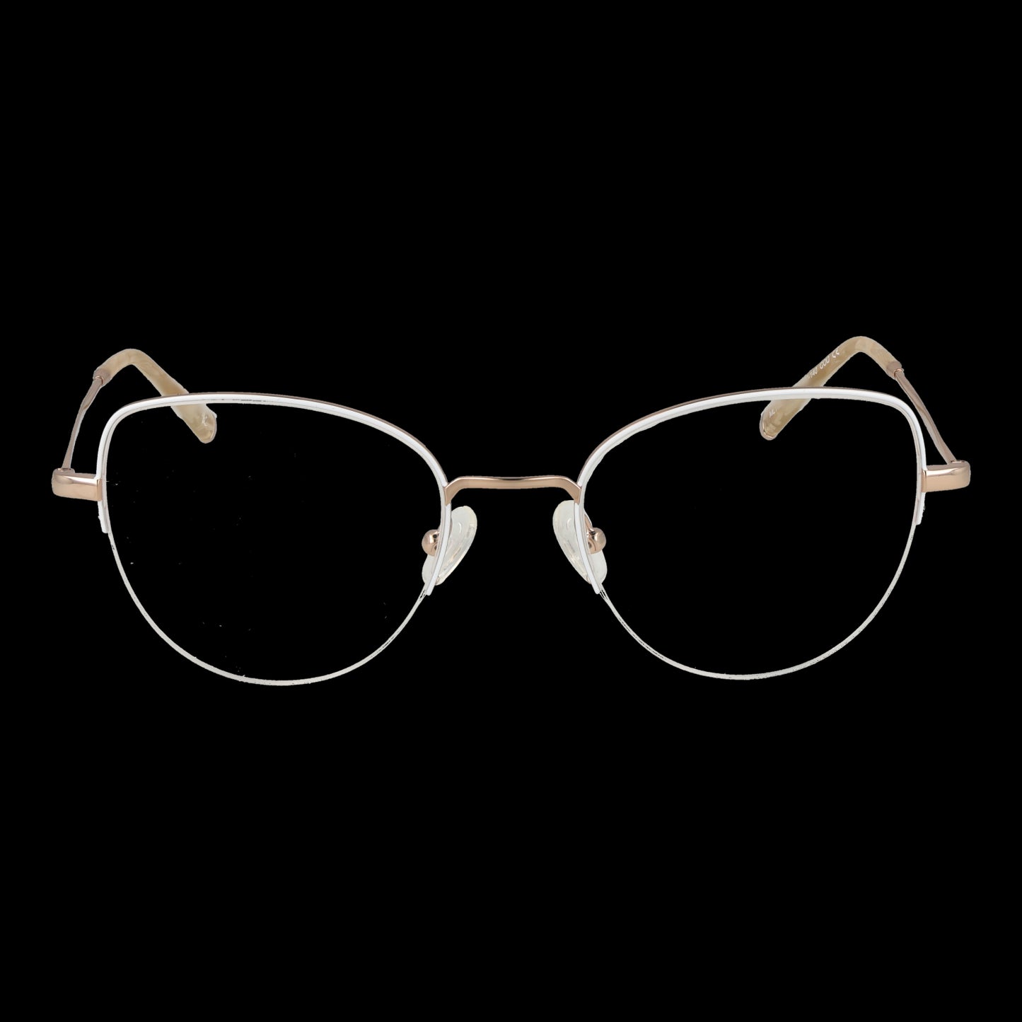SIGNATURE MOD. ML1904 011 eyewear for ladies with gold frame on black background
