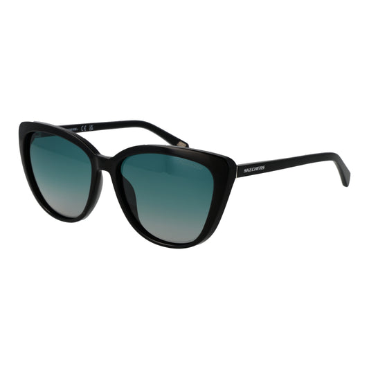 Stylish women's sunglasses SKECHERS MOD. SE6294 5501D in black with tinted lenses, perfect for enhancing any outfit.