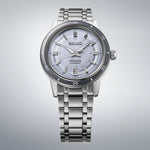 SEIKO PRESAGE MOD. STYLE '60 Automatic stainless steel watch with blue dial and date display