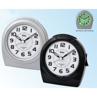 ELITE SVEGLIA ANALOGICA NERA / BLACK ALARM CLOCK-0