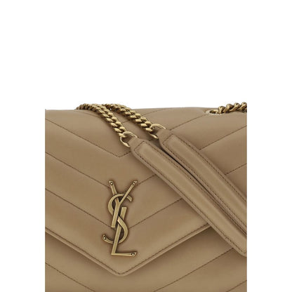 Saint Laurent Beige Calf Leather Bos Taurus Shoulder Bag