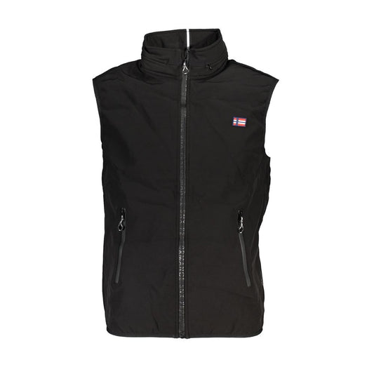 Scuola Nautica Black Polyester Men's Vest