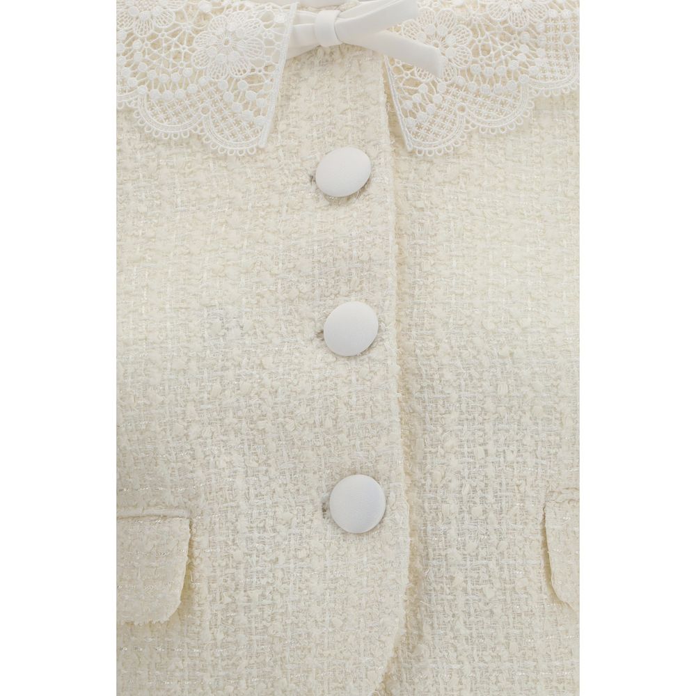Self-Portrait Beige Polyester Full-Length Jacket