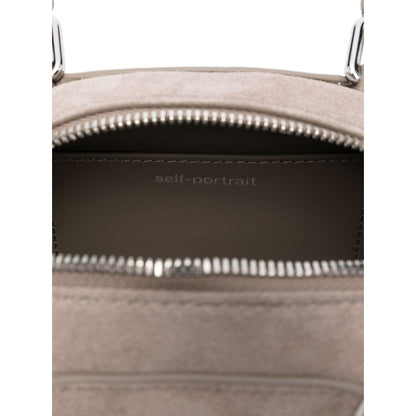 Self-Portrait Suede mini shoulder bag