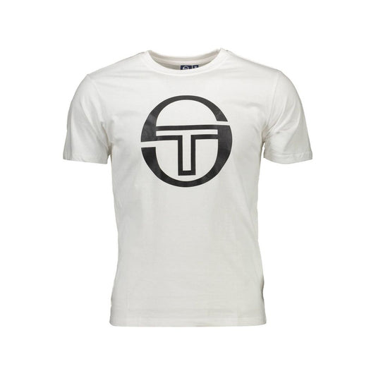 Sergio Tacchini White Cotton Men's T-Shirt