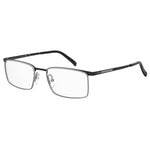 Seventh Street Black Metal Frames, 7A-073-RZZ glasses with 55/19/145 mm dimensions, designed for men, in matte black and dark red color.