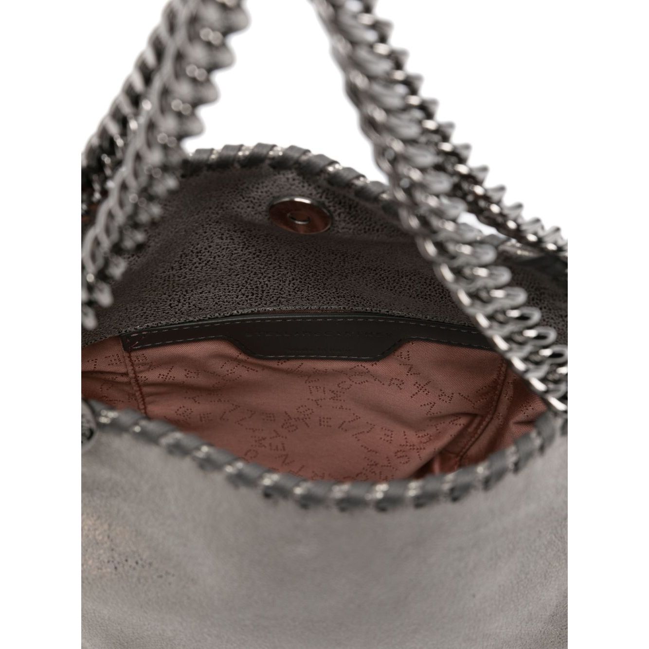 Front view with bag zipped and handles upright.