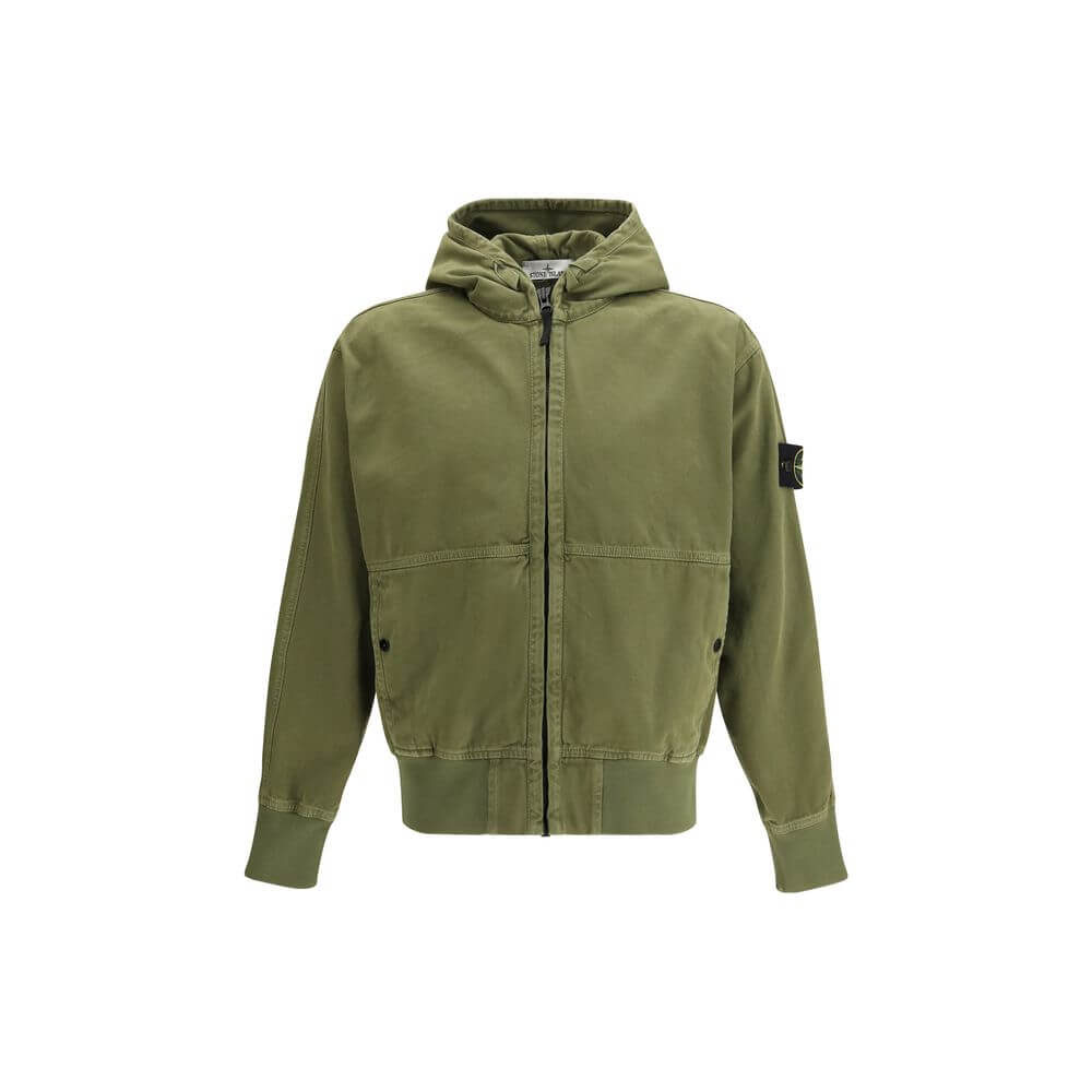 Stone Island Bicolor Cotton Shell Jacket