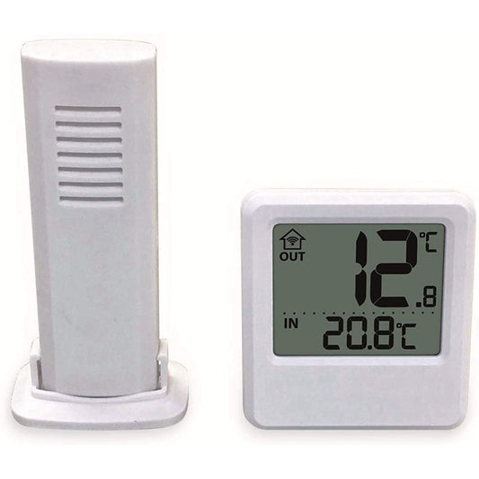 TECHNO LINE Mod. WS9114 - Termometro da parete-tavolo. temperatura interna-esterna con sensore wireless - Wall-table thermometer. indoor-outdoor temperature with wireless sensor WATCHES
