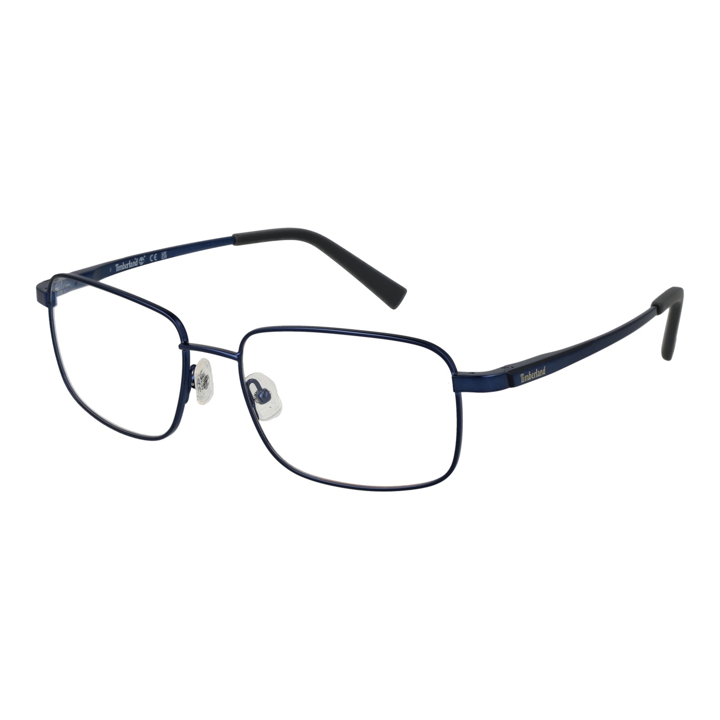 TIMBERLAND MOD. TB1784 56091 Gent eyewear, rectangular blue metal frame glasses for men.