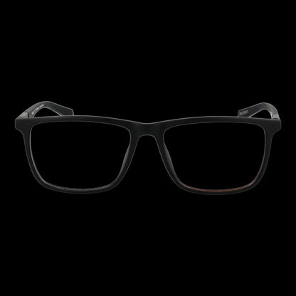 Alt Tag: TIMBERLAND MOD. TB1801 54002 eyeglasses for gents, front view showing black square frame design.