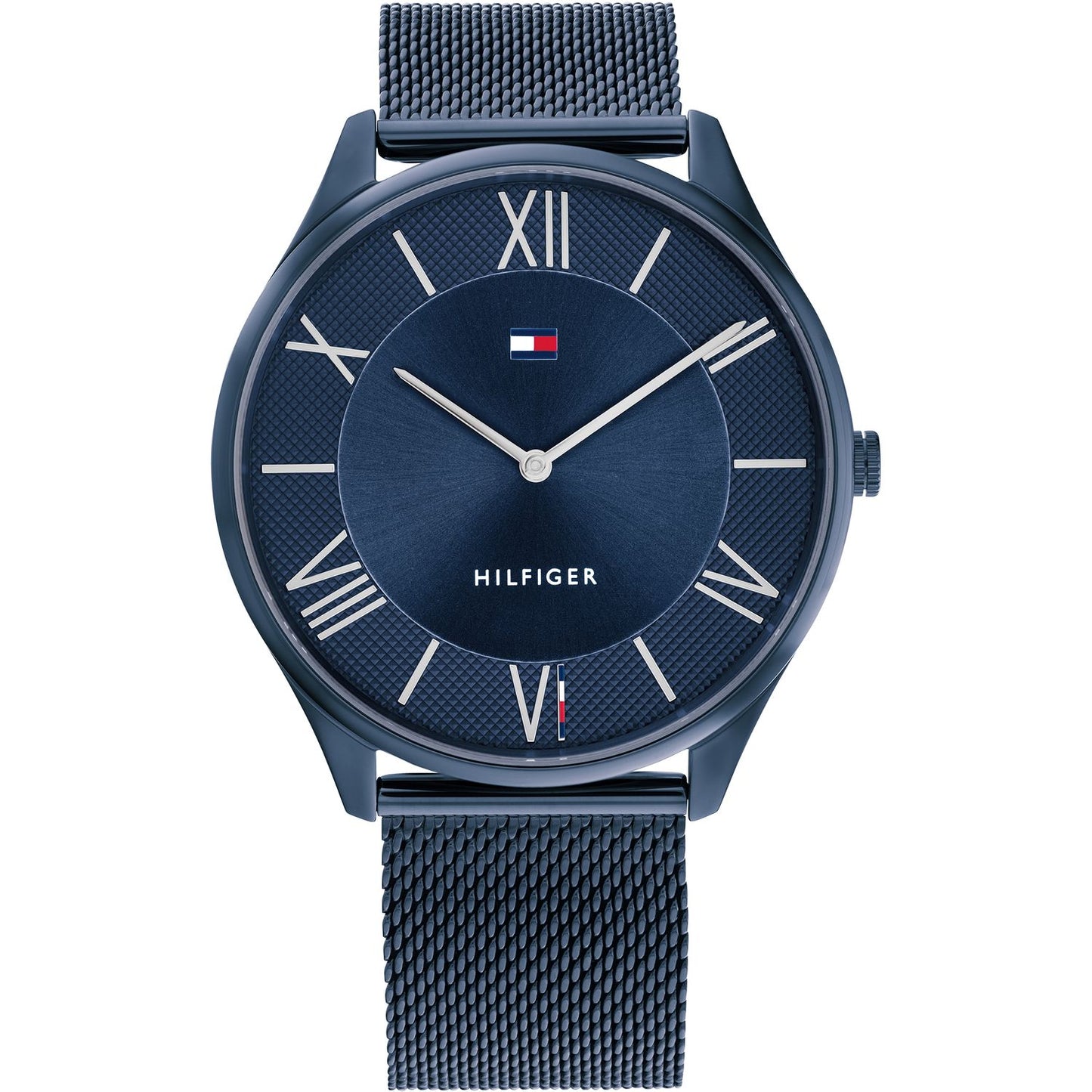 TOMMY HILFIGER Mod. 1710514 gent's quartz analog watch with 43mm case, mineral dial, water-resistant 3 ATM, in official box
