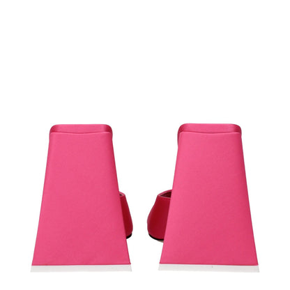 The Attico Pink Fabric Platform Sandals