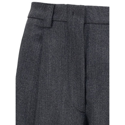The Latest Gray Polyester Casual Pants