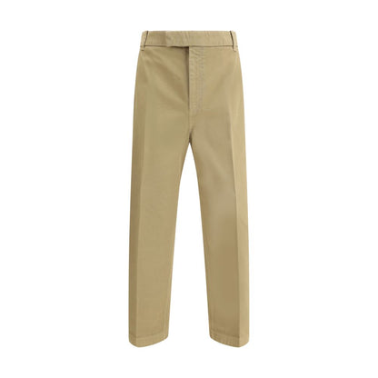 Thom Browne Beige Cotton Casual Pants