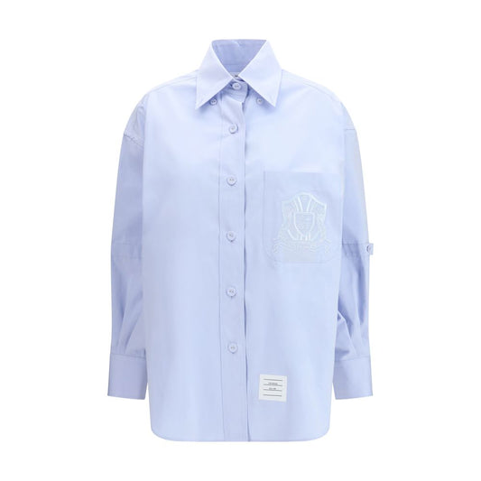 Thom Browne Blue Cotton Pattern Shirt 1728,72470364320,Blue,Clothing,IT40 | M,IT42 | L,New with tags,Pattern - Shirts - Clothing,Shirts - Clothing,Thom Browne,Women