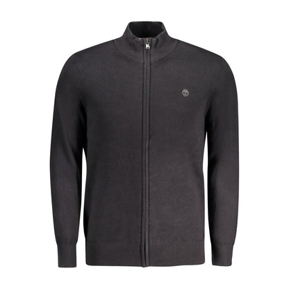 Timberland Black Organic Cotton Men Cardigan