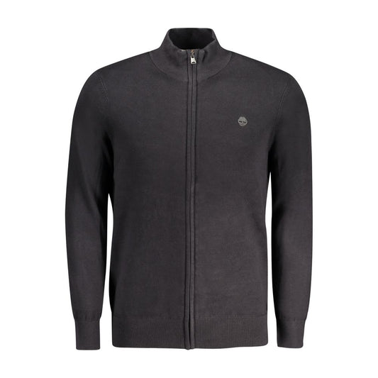 Timberland Black Organic Cotton Men Cardigan